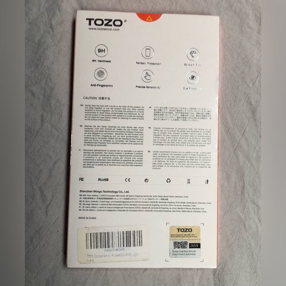TOZO 5Pack bundle iphone Screen Protector Premium Tempered Glass brand new - Picture 7 of 9